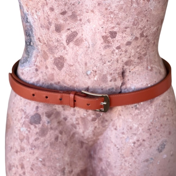 Nine West Accessories - Pastel Corral Orange Belt Sythetic Leather Belt